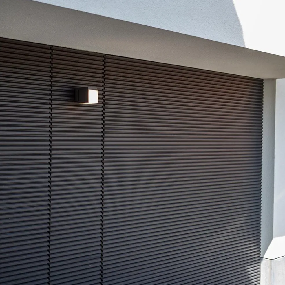 Verstelbare LED buitenlamp kubus donker grijs IP54