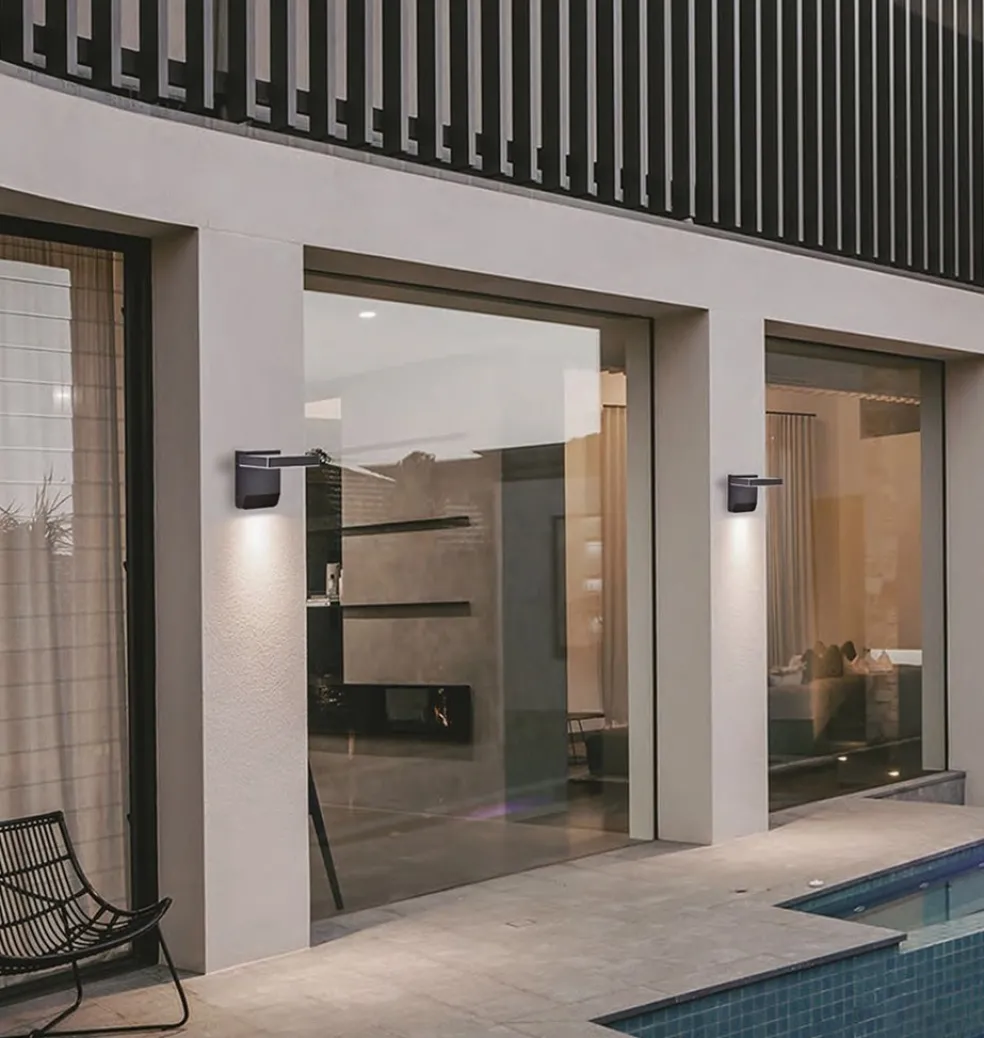 Verstelbare LED buitenlamp zwart IP54