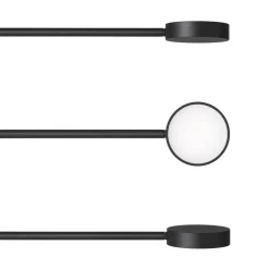 Verstelbare 5-lichts LED vloerlamp zwart dimbaar