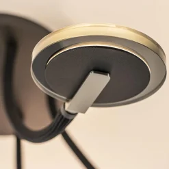 Verstelbare 5-lichts plafondlamp LED met smoke glas