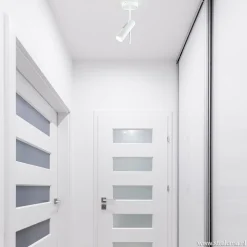 Verstelbare opbouwspot modern wit