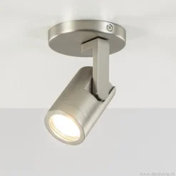 Verstelbare plafondspot metaal mat nikkel