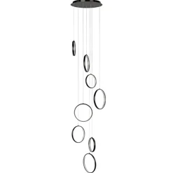 Vide hanglamp 8-L ringen zwart
