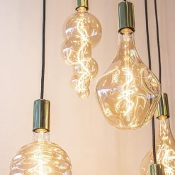 Videlamp Aton 12l goldleaf/shiny brass