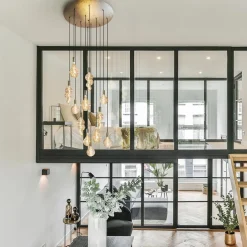 Videlamp Aton 12l goldleaf/shiny brass