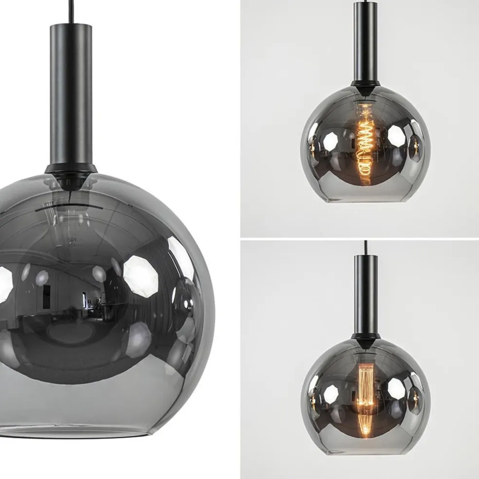 Videlamp 6L zwart + titanium glas mix