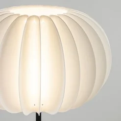 Vloerlamp Arena zwart/kap wit