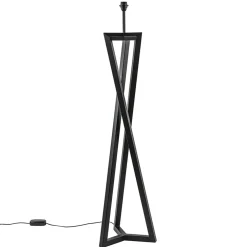 Vloerlamp Atrani zwart excl. kap