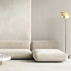 Vloerlamp Chapeau coffee/goldleaf