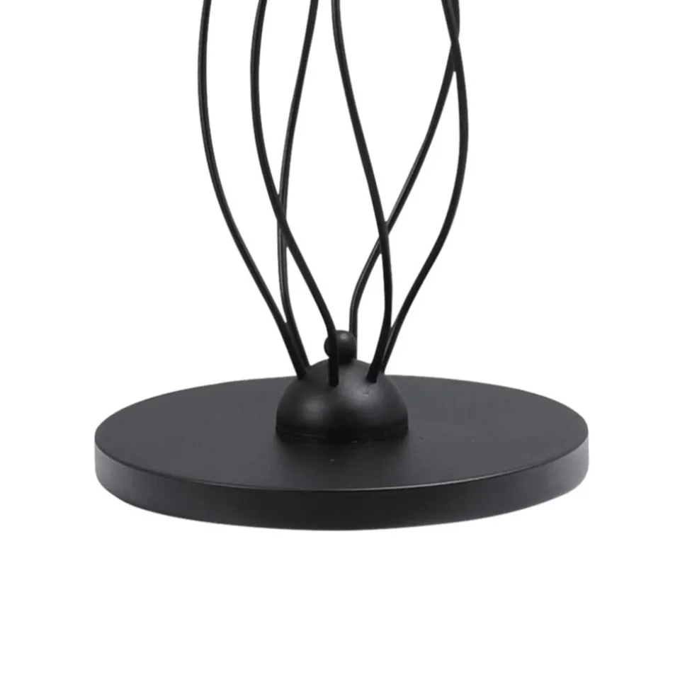 Vloerlamp Gio zwart + bolglas helder