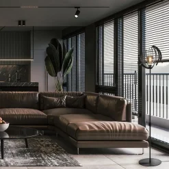 Vloerlamp Terra 175 cm zwart