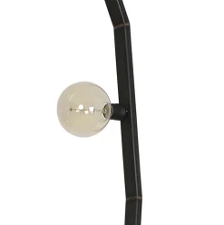 Vloerlamp Tortona zwart staal