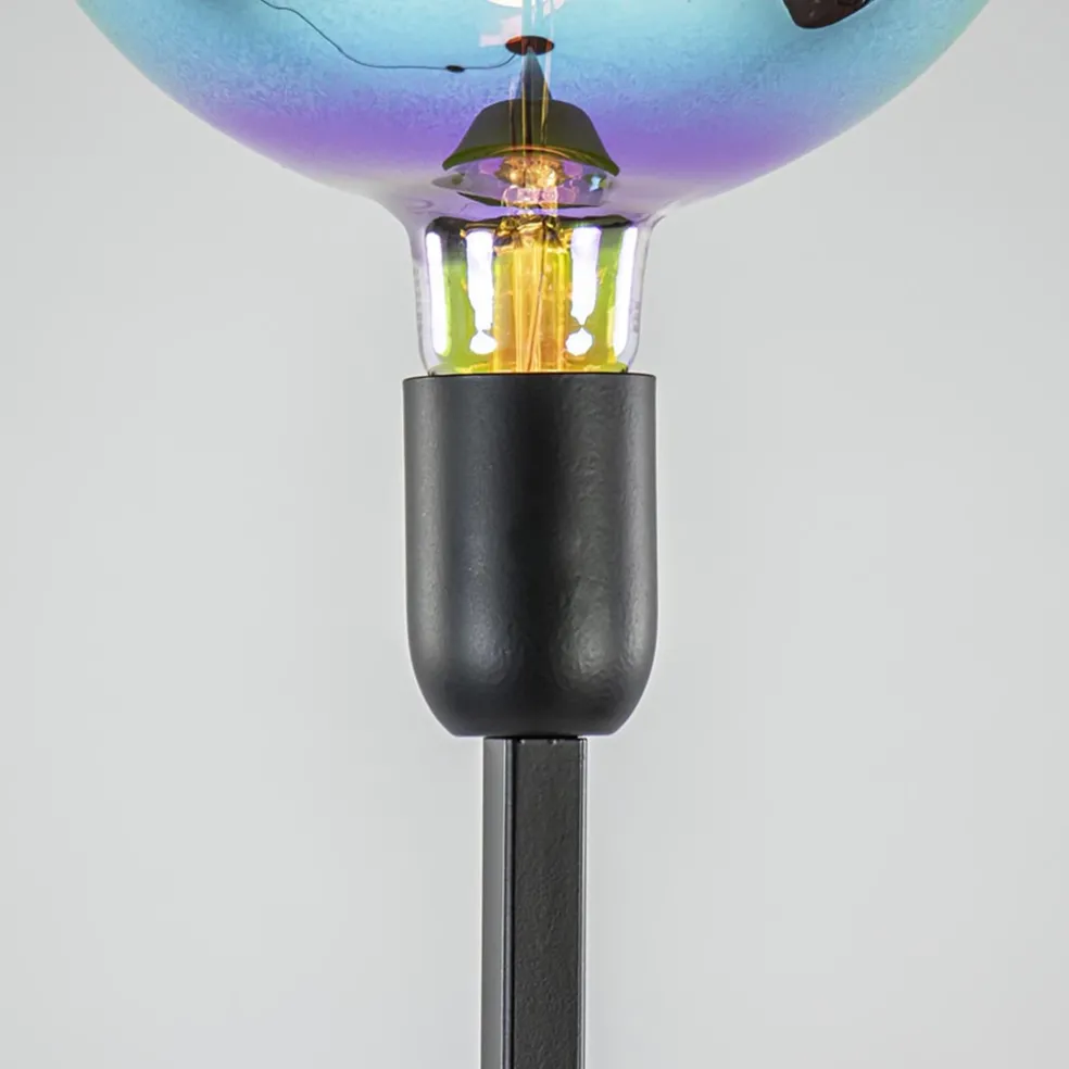 Vloerlamp Tube zwart 136cm excl. lichtbron