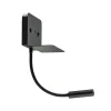 Wandlamp bed zwart flex + USB charger