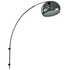 Wandlamp boog met smoke plexibol kap