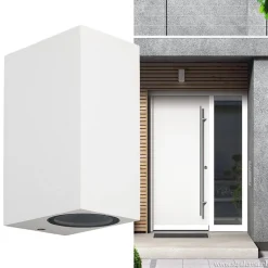 Wandlamp buiten wit up+down IP54