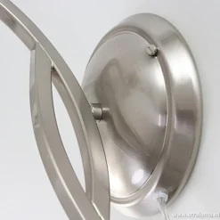 Wandlamp Capri staal/glas slaapkamer