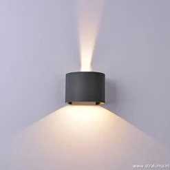 Wandlamp Davos verstelbaar antraciet IP54