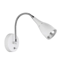 Wandlamp Elite verstelbaar nikkel wit