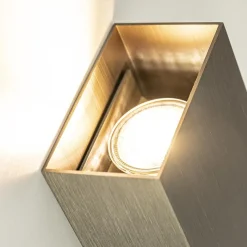 Wandlamp Eros rechthoek brons