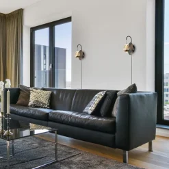 Wandlamp Golden Egg zwart/goud