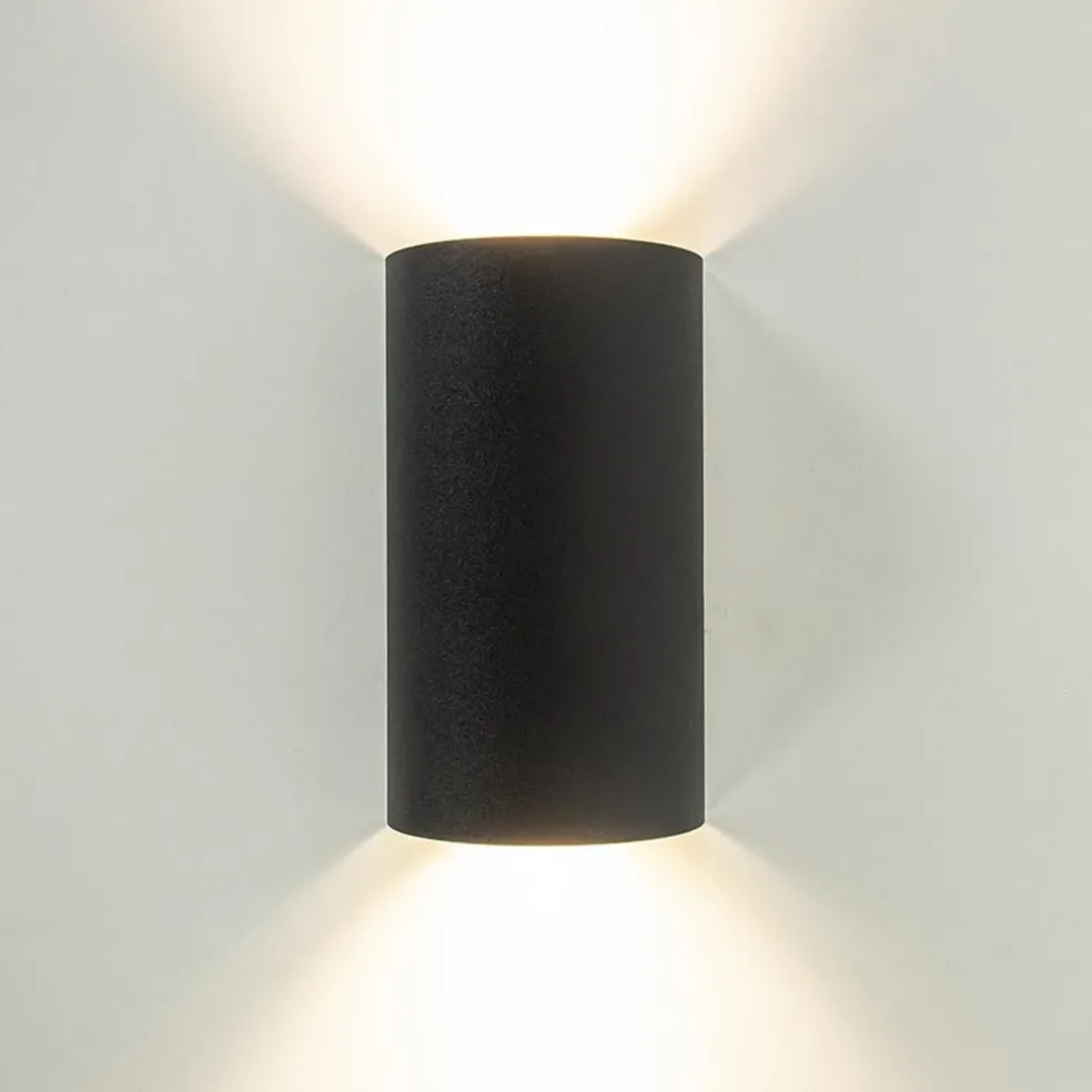 Wandlamp Hera afgerond zwart