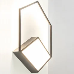 Wandlamp Kubick XL zwart 3000K