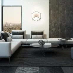 Wandlamp Kubick XL zwart 3000K