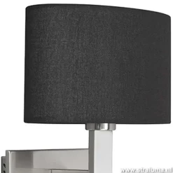 Wandlamp New Oval kap zwart led