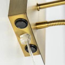 Wandlamp Regina antiek brons met leesarm exclusief kap