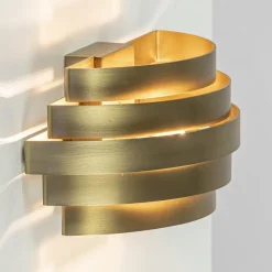 Wandlamp Scudo brass 25cm