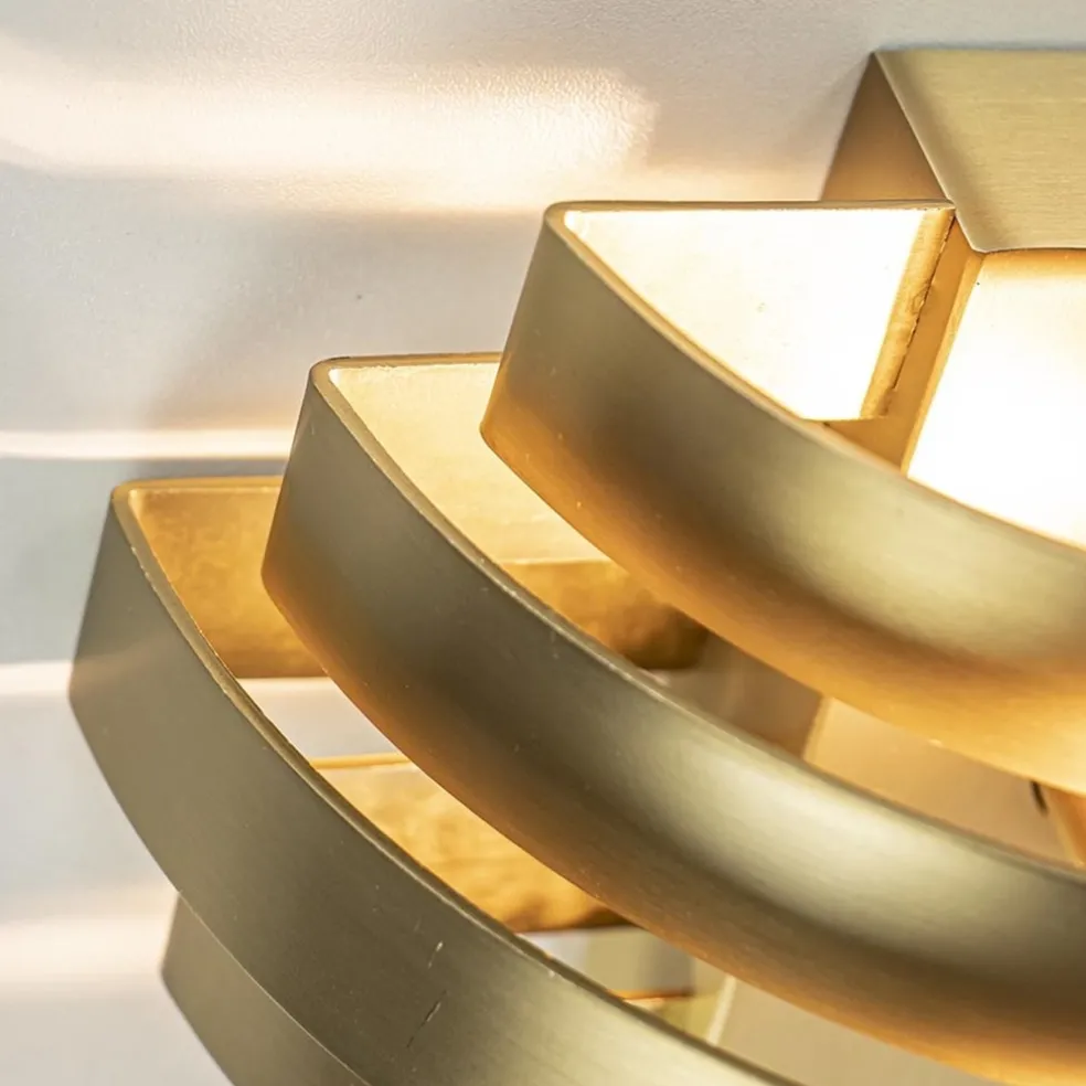 Wandlamp Scudo brass 20cm