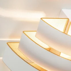 Wandlamp Scudo klein wit/goud