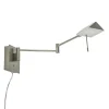 Wandlamp staal verstelbaar met dim to warm functie