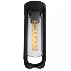 Zwarte buitenlamp plafond IP44