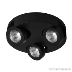 Zwarte design plafondlamp LED