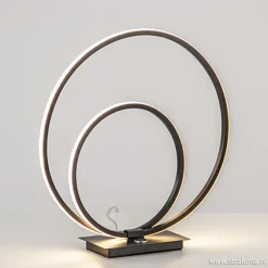 Zwarte LED tafellamp met touchdimmer