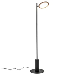 Zwarte LED vloerlamp 3-standen dimbaar