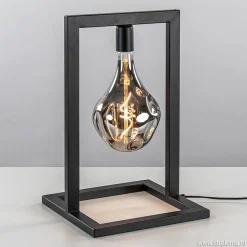 Zwarte tafellamp frame excl. lichtbron