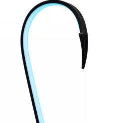 Zwarte vloerlamp flamingo met LED RGB multicolor